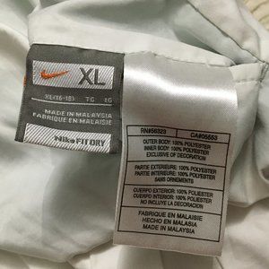 Nike FIT DRY Reversible Windbreaker Jacket White & Green Teen's XL 16-18 RN56323